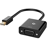 Rankie Adaptador Mini DisplayPort (Thunderbolt) (Mini DP) a VGA- 1080P- Negro